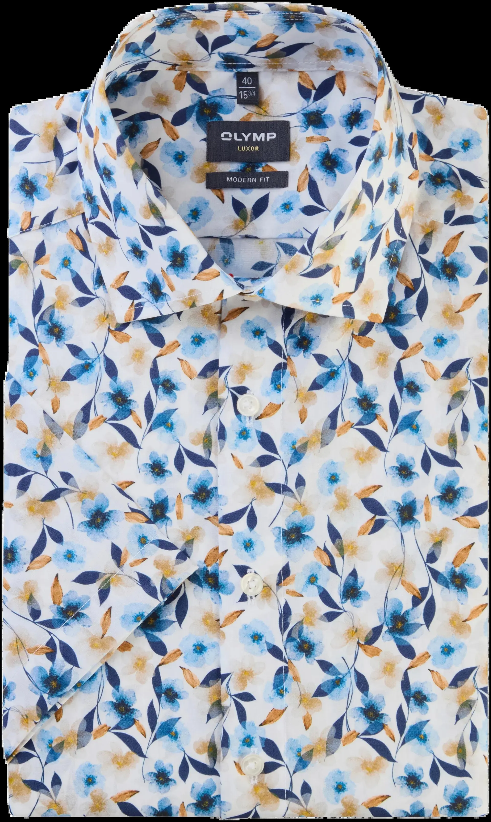 Olymp Luxor Modern Fit lyhyhihainen kauluspaita