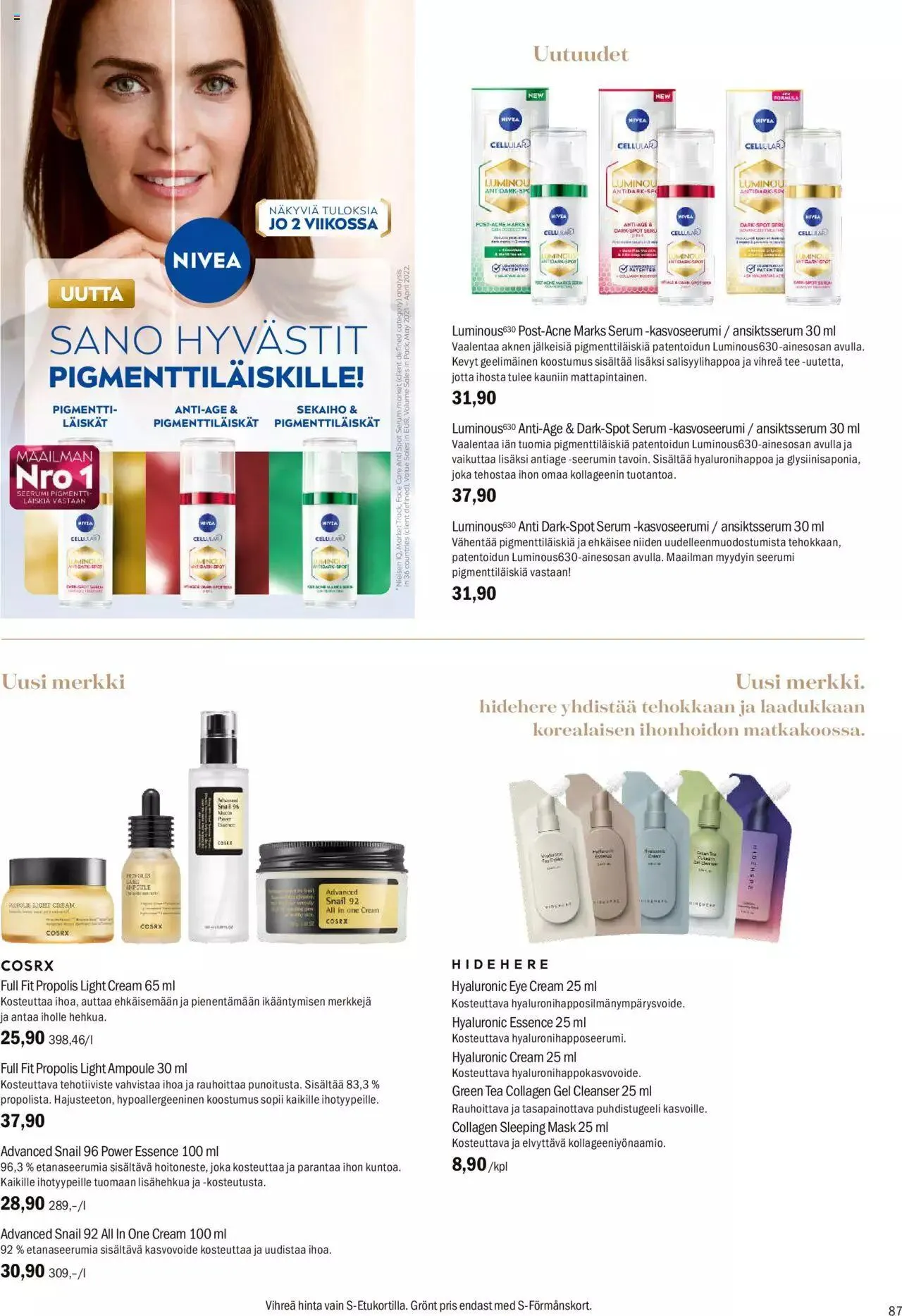 Sokos tarjoukset voimassa alkaen 4. syyskuuta - 8. lokakuuta 2023 - Tarjouslehti sivu 87