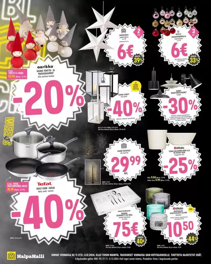 HalpaHalli tarjoukset voimassa alkaen 26. marraskuuta - 10. joulukuuta 2024 - Tarjouslehti sivu 10
