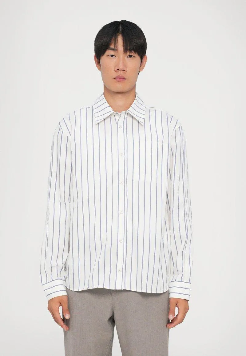 KNOX STRIPE SHIRT - Vapaa-ajan kauluspaita - white
