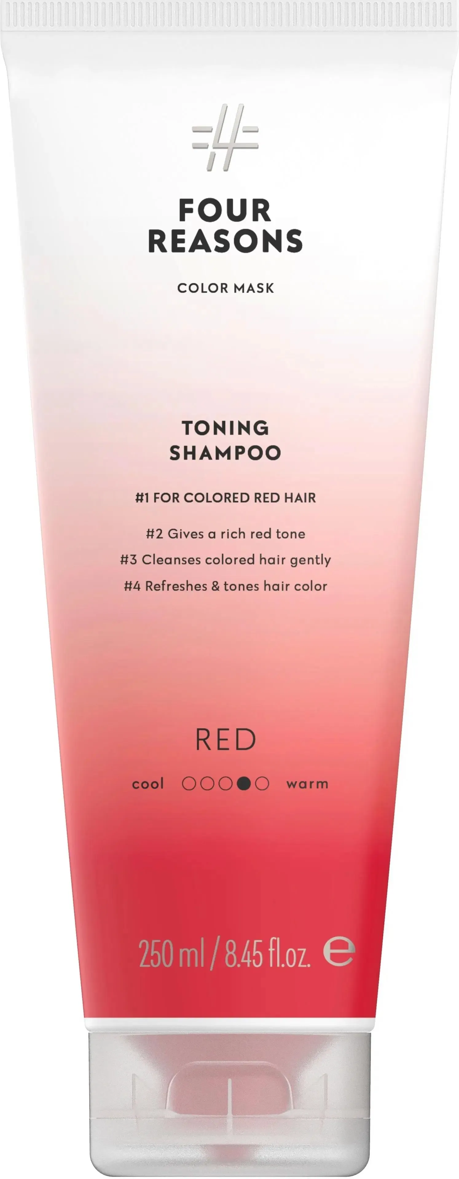 Four Reasons Color Mask Toning Shampoo Red sävyttävä shampoo 250 ml