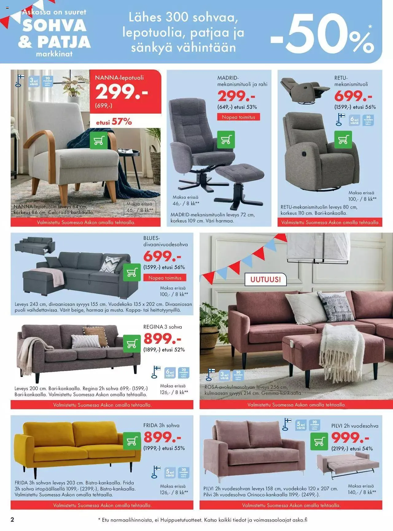 Asko tarjoukset voimassa alkaen 17. heinäkuuta - 31. joulukuuta 2023 - Tarjouslehti sivu 2