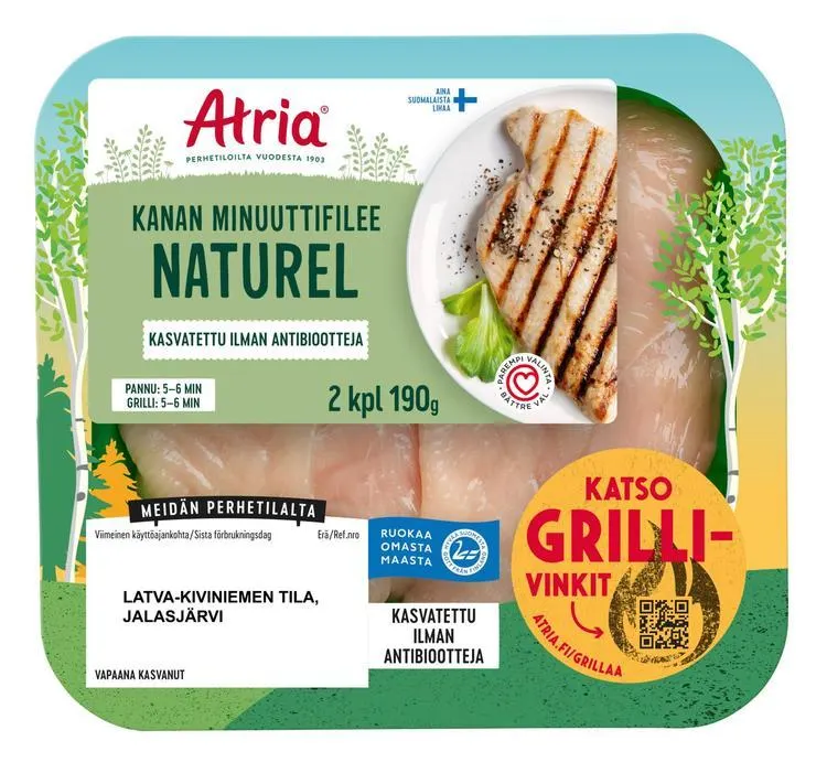 Atria Kanan Minuuttifilee Merisuola 220g