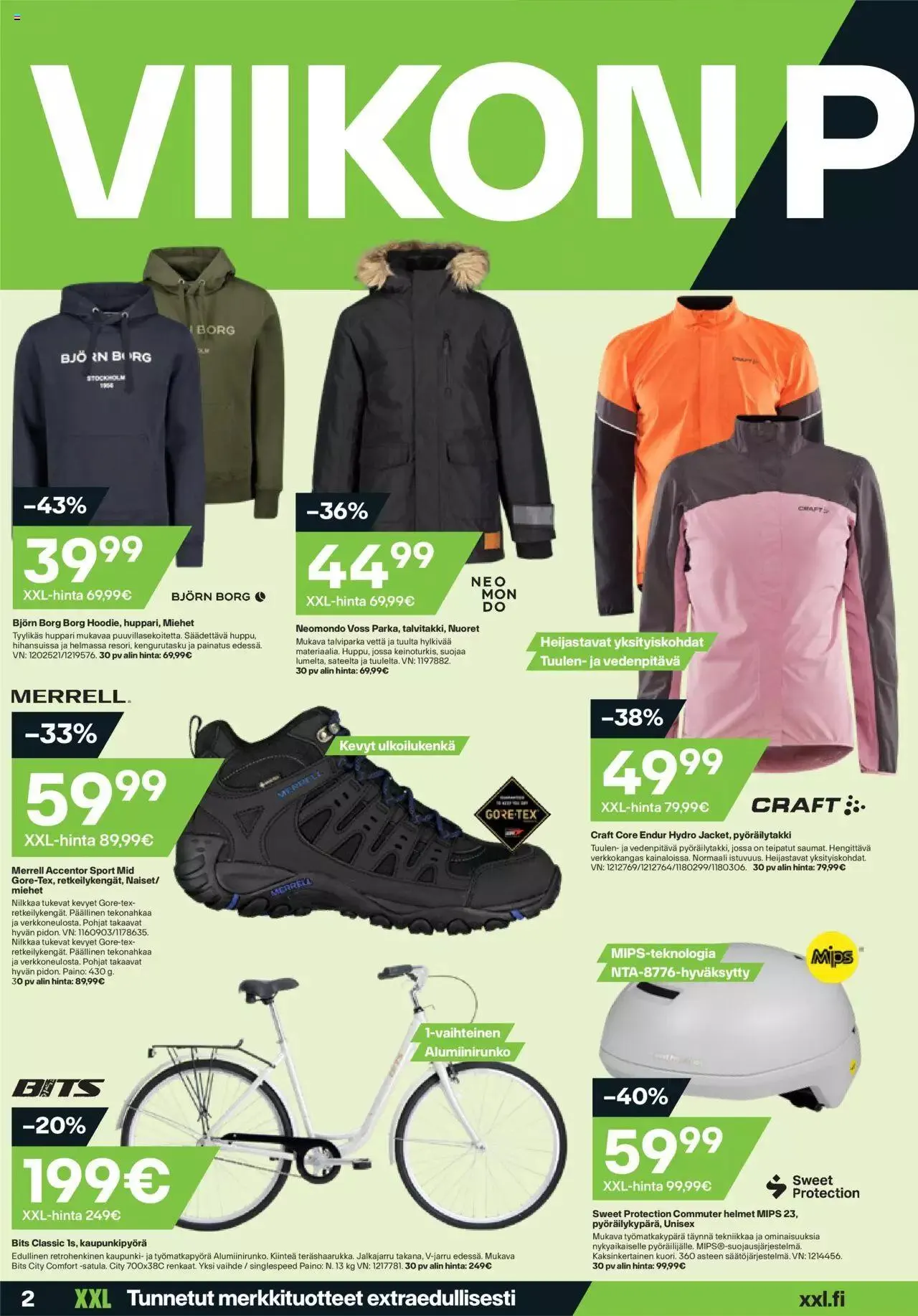 XXL tarjoukset voimassa alkaen 18. syyskuuta - 24. syyskuuta 2023 - Tarjouslehti sivu 2