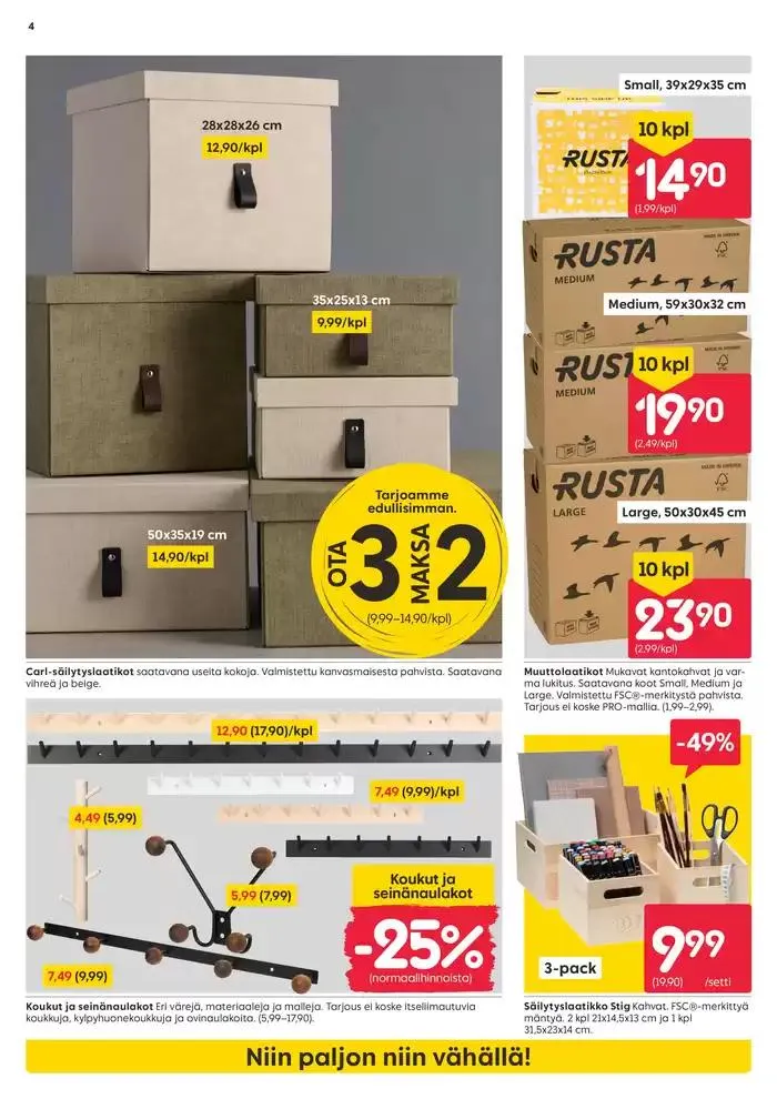 Rusta tarjoukset voimassa alkaen 30. joulukuuta - 13. tammikuuta 2025 - Tarjouslehti sivu 4