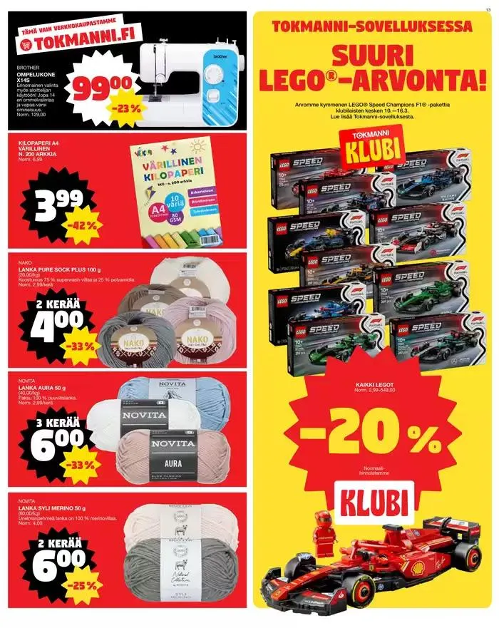 Tarjoussanomat voimassa alkaen 10. maaliskuuta - 16. maaliskuuta 2025 - Tarjouslehti sivu 13