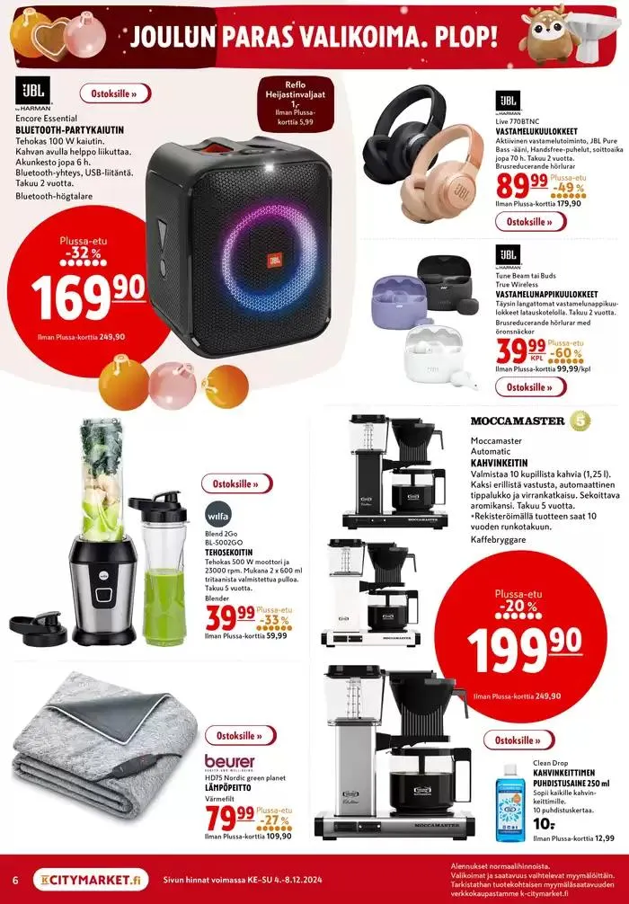 K-citymarket tarjoukset voimassa alkaen 4. joulukuuta - 18. joulukuuta 2024 - Tarjouslehti sivu 10