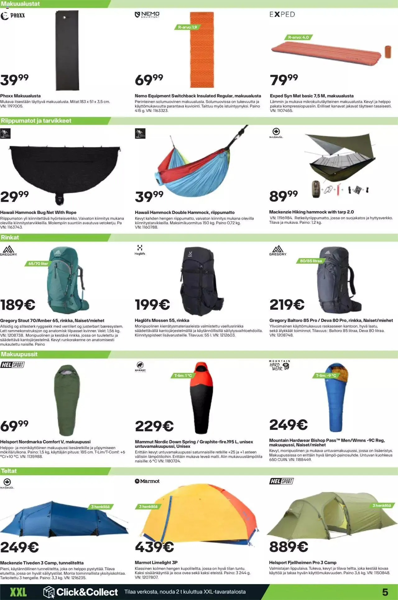 XXL tarjoukset voimassa alkaen 18. syyskuuta - 24. syyskuuta 2023 - Tarjouslehti sivu 5