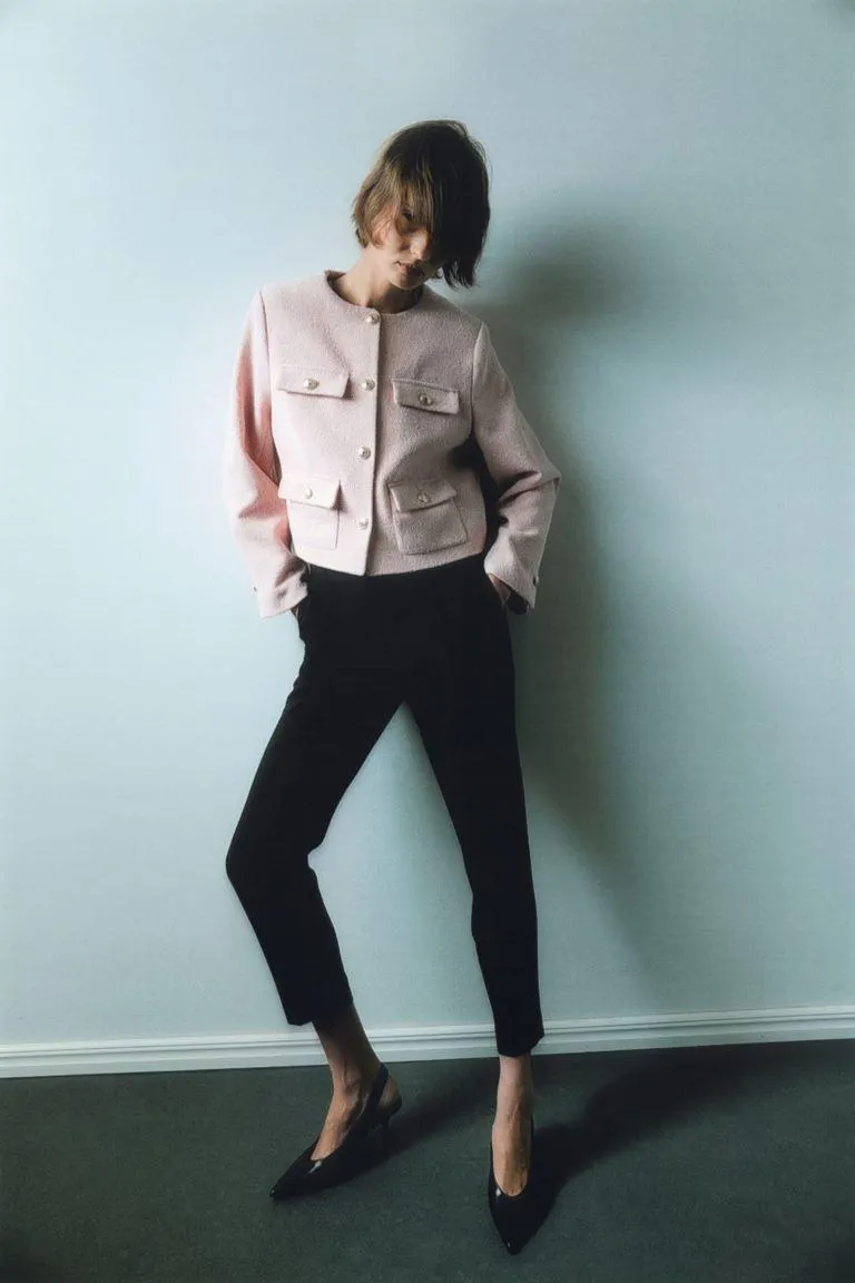 Kuviopintainen kangastakki