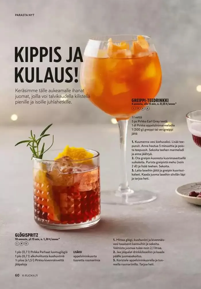 K-Ruoka 12/2024 voimassa alkaen 27. marraskuuta - 11. joulukuuta 2024 - Tarjouslehti sivu 55