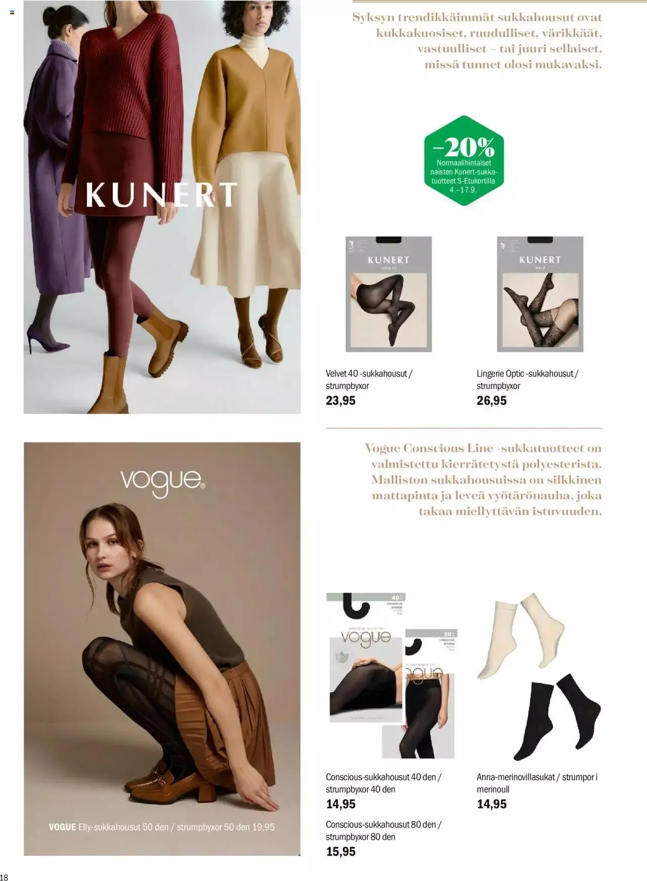 Sokos tarjoukset voimassa alkaen 4. syyskuuta - 8. lokakuuta 2023 - Tarjouslehti sivu 18