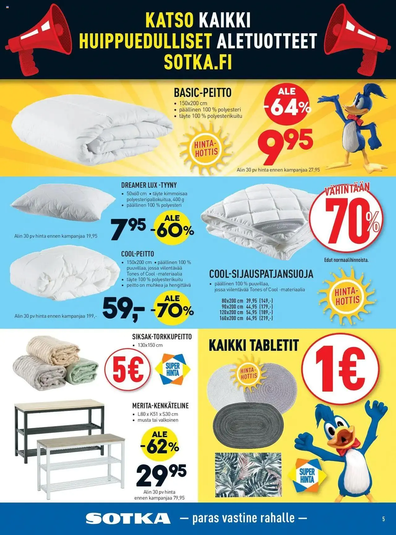 Sotka tarjoukset voimassa alkaen 17. heinäkuuta - 31. joulukuuta 2024 - Tarjouslehti sivu 5