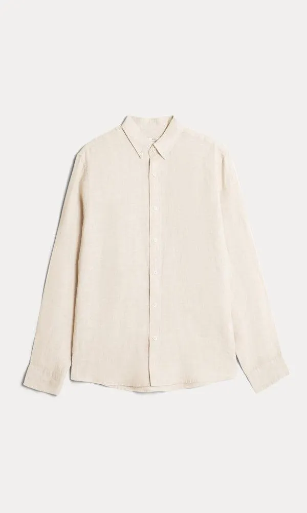 Kauluspaita 100% pellavaa