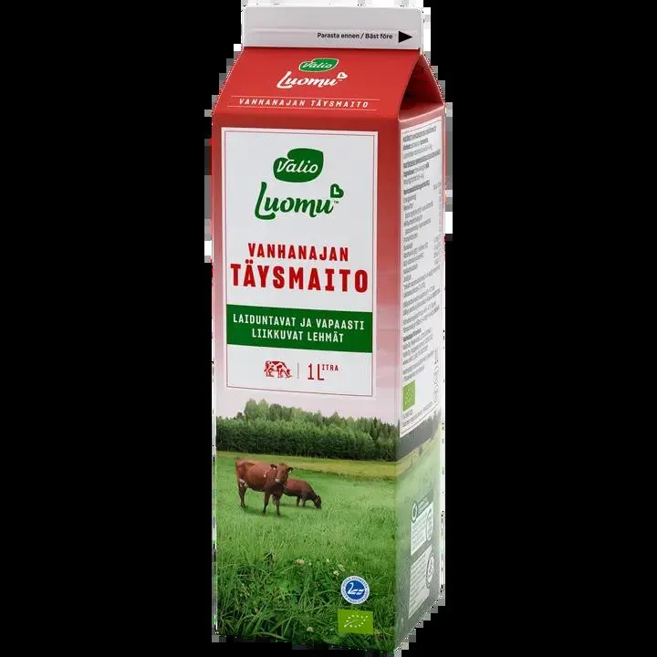 Valio Luomu™ vanhanajan täysmaito 1 l