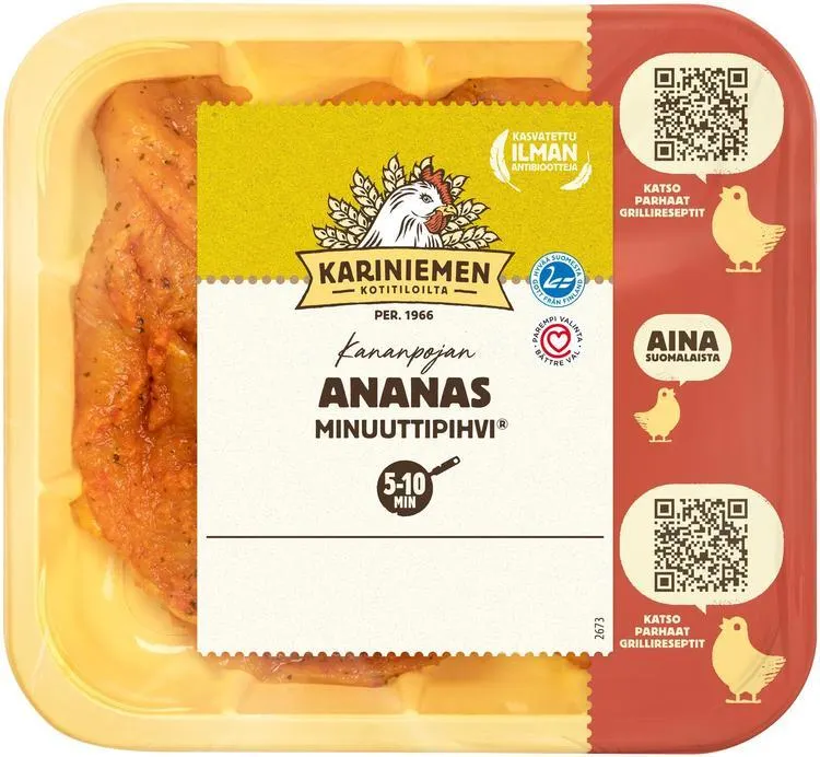 Kariniemen Kananpojan Minuuttipihvi® Ananas 350 g