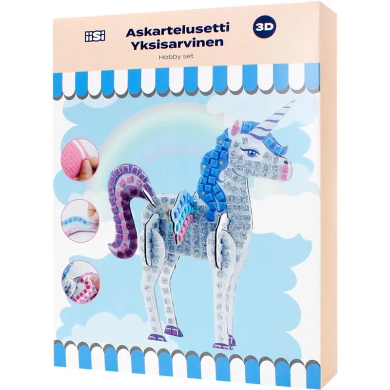 Askartelusetti Iisi 3D yksisarvinen