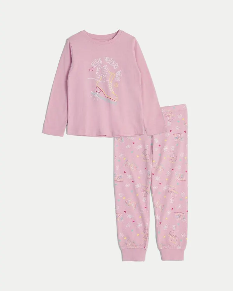 Kaksiosainen pyjama, jouluisilla kuvioilla