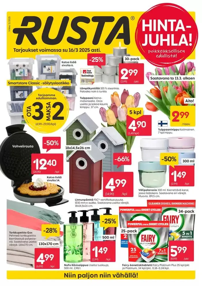 Rusta tarjoukset - 1