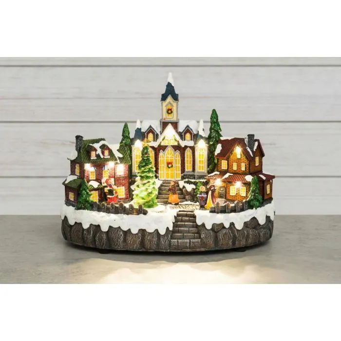 WINTERIA JOULUKYLÄ ISO LED-VALOLLA