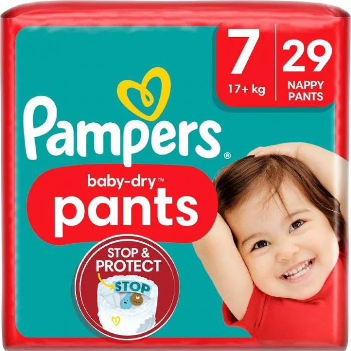 Pampers Baby Dry Pants S7 17+ kg 29kpl housuvaippa