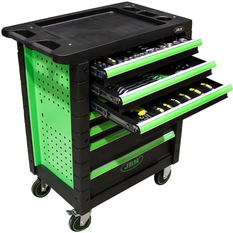 Työkaluvaunu työkaluilla 7 laatikkoa 172 osaa