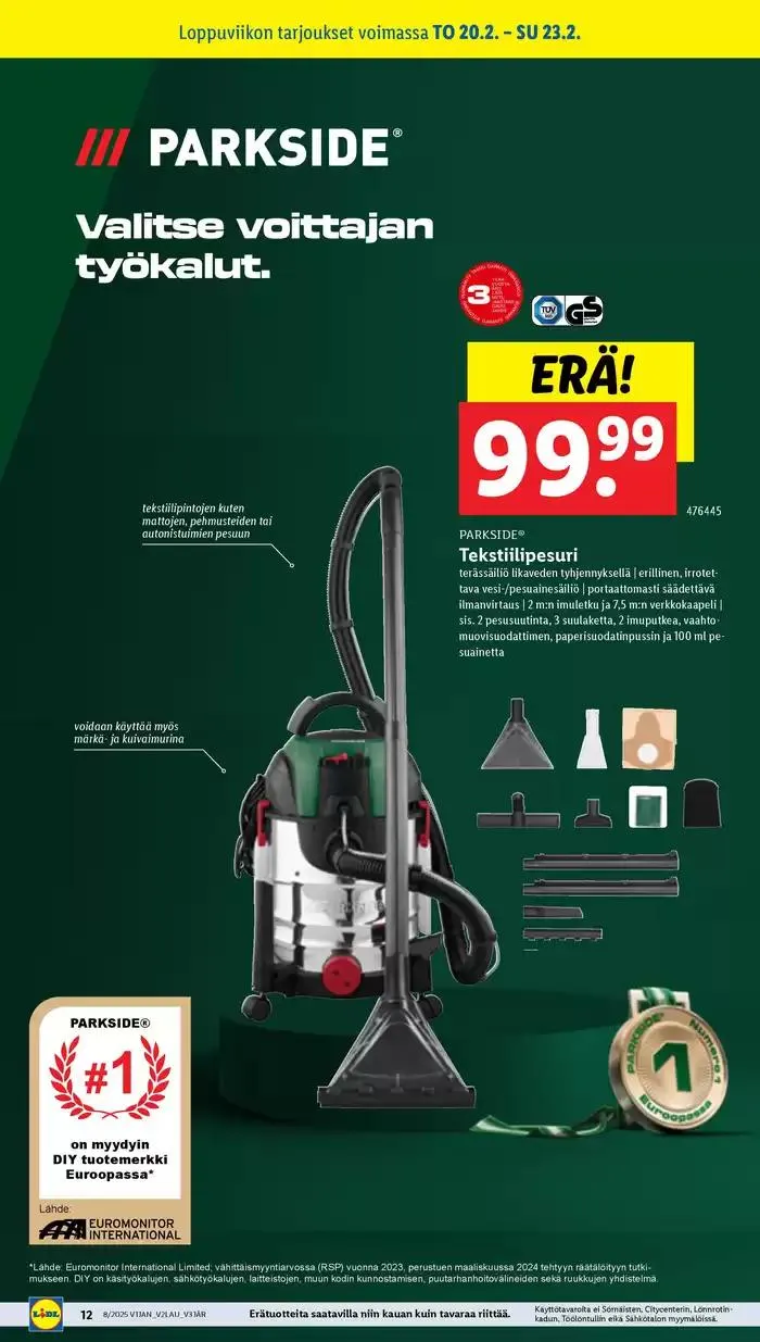 Huippudiilit ja alennukset voimassa alkaen 17. helmikuuta - 26. helmikuuta 2025 - Tarjouslehti sivu 12