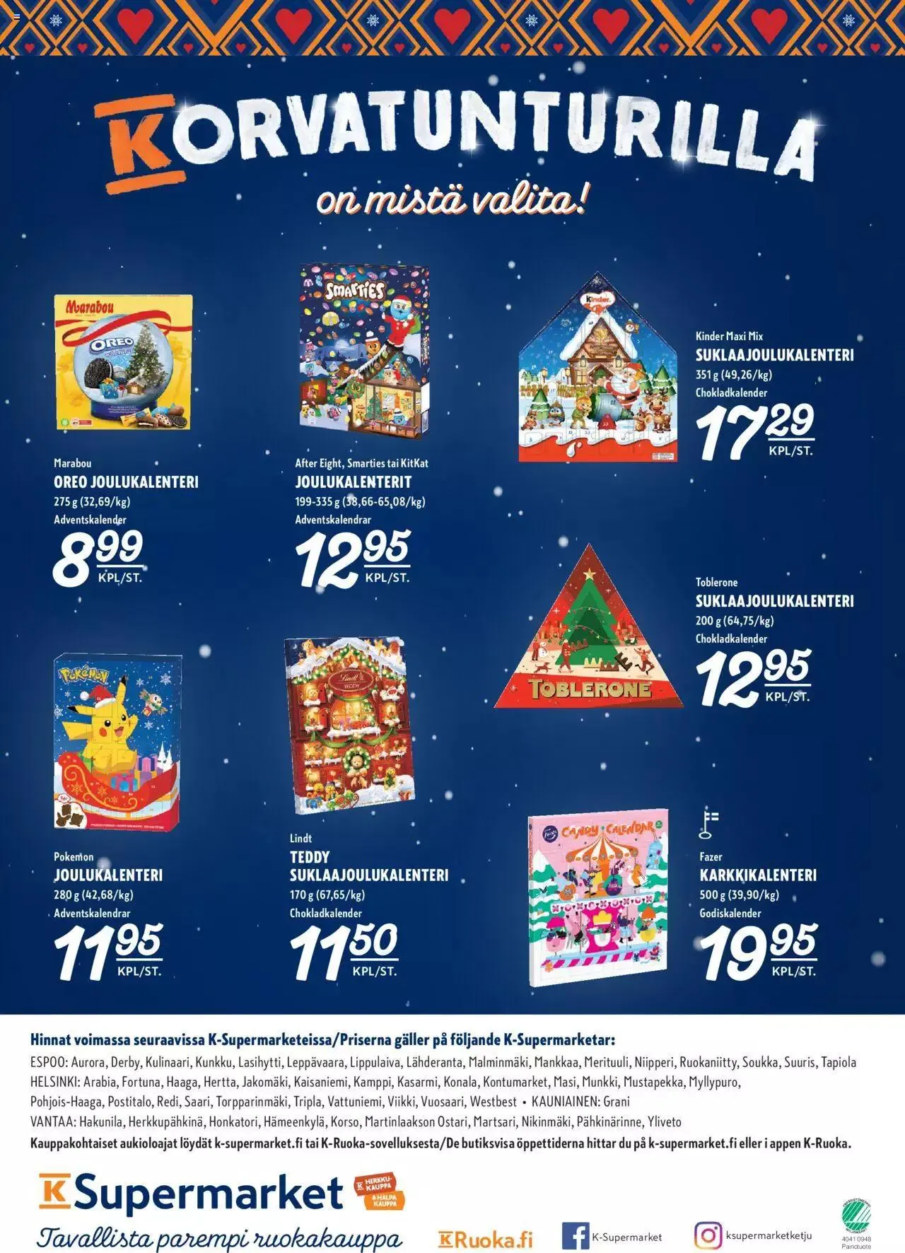 K-Supermarket tarjoukset voimassa alkaen 16. marraskuuta - 19. marraskuuta 2023 - Tarjouslehti sivu 4