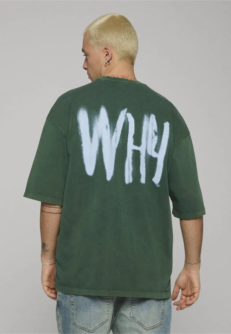 HEAVY OVERSIZED - Printtipaita - green