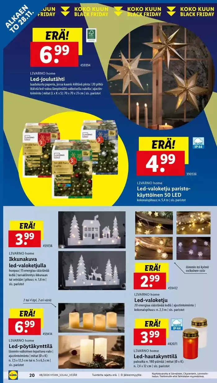 Eksklusiivisia diilejä asiakkaillemme voimassa alkaen 25. marraskuuta - 3. joulukuuta 2024 - Tarjouslehti sivu 22