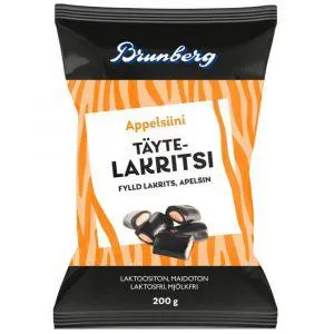 BRUNBERG 200g TÄYTE LAKRITSI APPELSIINI