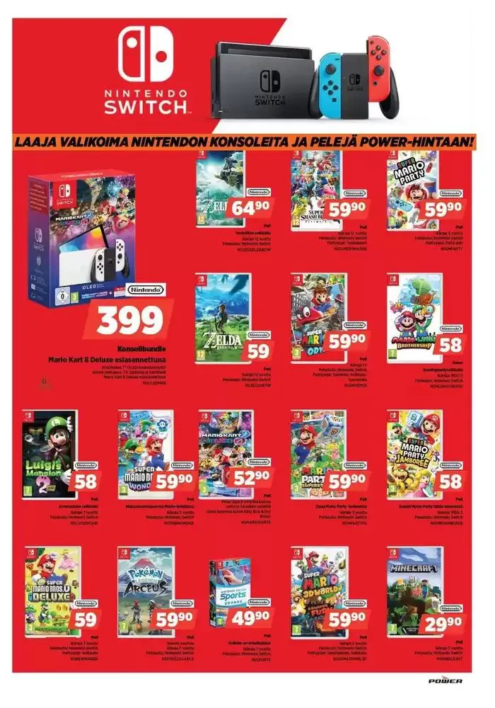 Power tarjoukset voimassa alkaen 16. joulukuuta - 5. tammikuuta 2025 - Tarjouslehti sivu 24