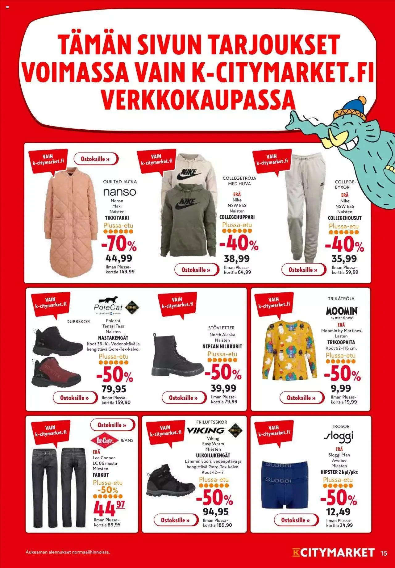 K-Citymarket - Tarjoukset voimassa alkaen 12. lokakuuta - 22. lokakuuta 2023 - Tarjouslehti sivu 15