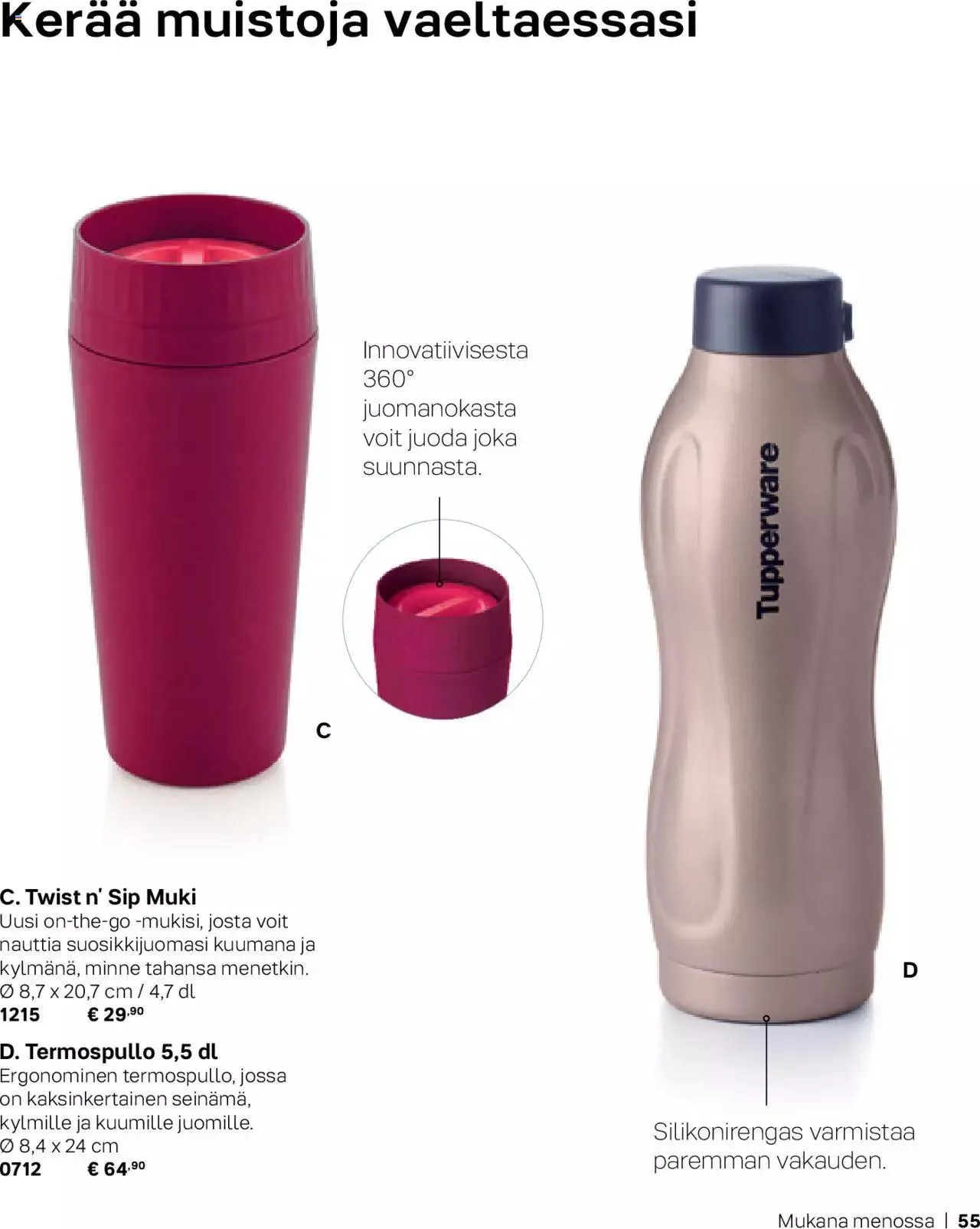 Tupperware tarjoukset Syksy / Talvi 2023-24 voimassa alkaen 29. syyskuuta - 31. joulukuuta 2023 - Tarjouslehti sivu 55