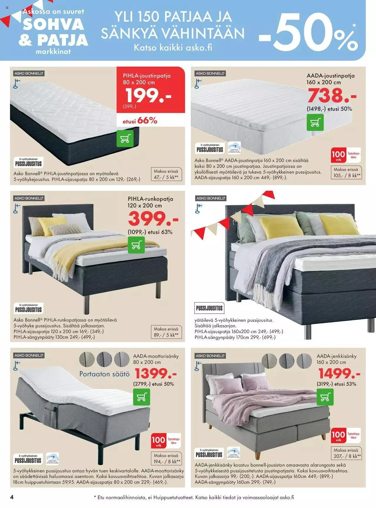 Asko tarjoukset voimassa alkaen 17. heinäkuuta - 31. joulukuuta 2023 - Tarjouslehti sivu 4