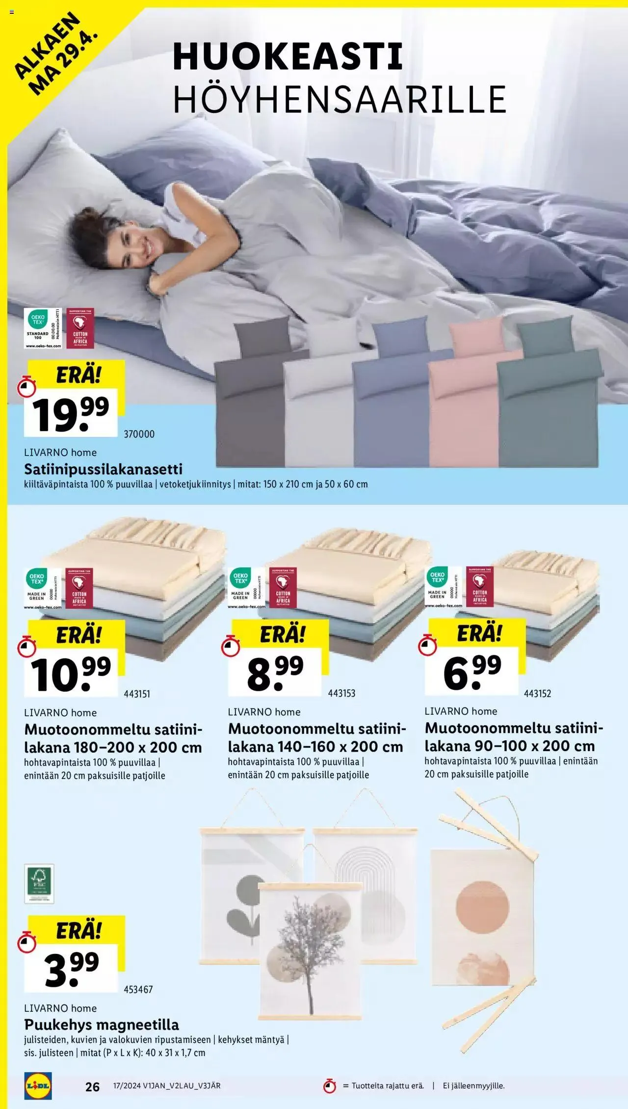 Lidl tarjoukset voimassa alkaen 25. huhtikuuta - 1. toukokuuta 2024 - Tarjouslehti sivu 30