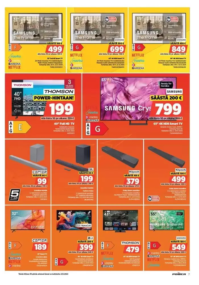 Power tarjoukset voimassa alkaen 16. joulukuuta - 5. tammikuuta 2025 - Tarjouslehti sivu 6