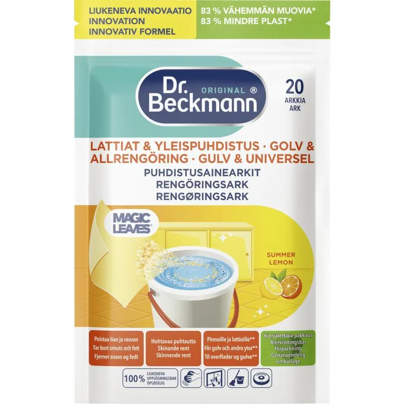 Yleispuhdistusainearkki Dr Beckmann 20 kpl