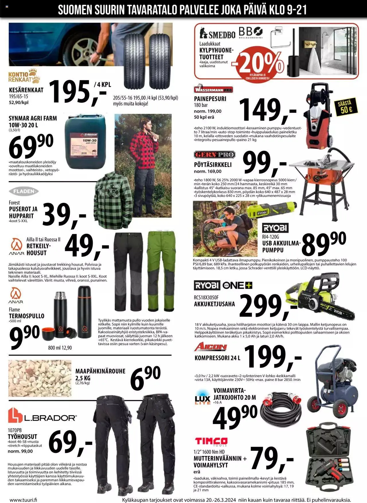 Tuuri tarjoukset voimassa alkaen 20. maaliskuuta - 26. maaliskuuta 2024 - Tarjouslehti sivu 4