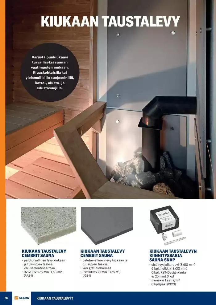 Sauna voimassa alkaen 19. marraskuuta - 31. joulukuuta 2024 - Tarjouslehti sivu 76