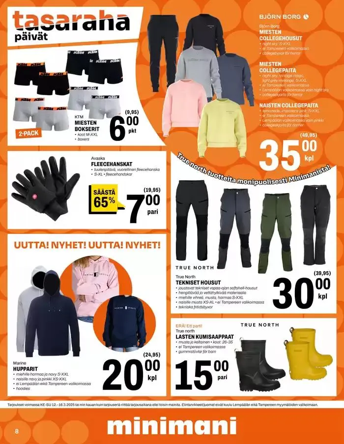 Minimani Yhtiöt Oy voimassa alkaen 12. maaliskuuta - 16. maaliskuuta 2025 - Tarjouslehti sivu 8