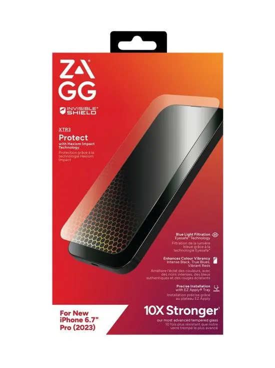Zagg IS Glass XTR3 - näytönsuoja iPhone 15 Pro Max