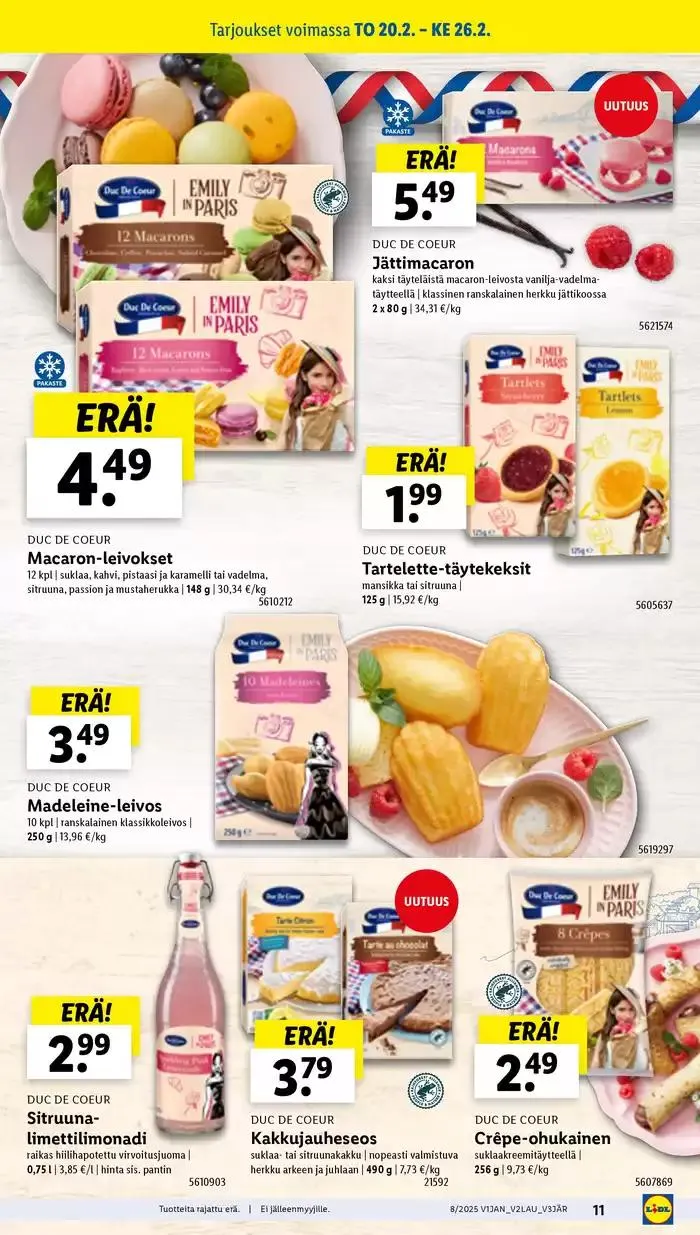 Huippudiilit ja alennukset voimassa alkaen 17. helmikuuta - 26. helmikuuta 2025 - Tarjouslehti sivu 11