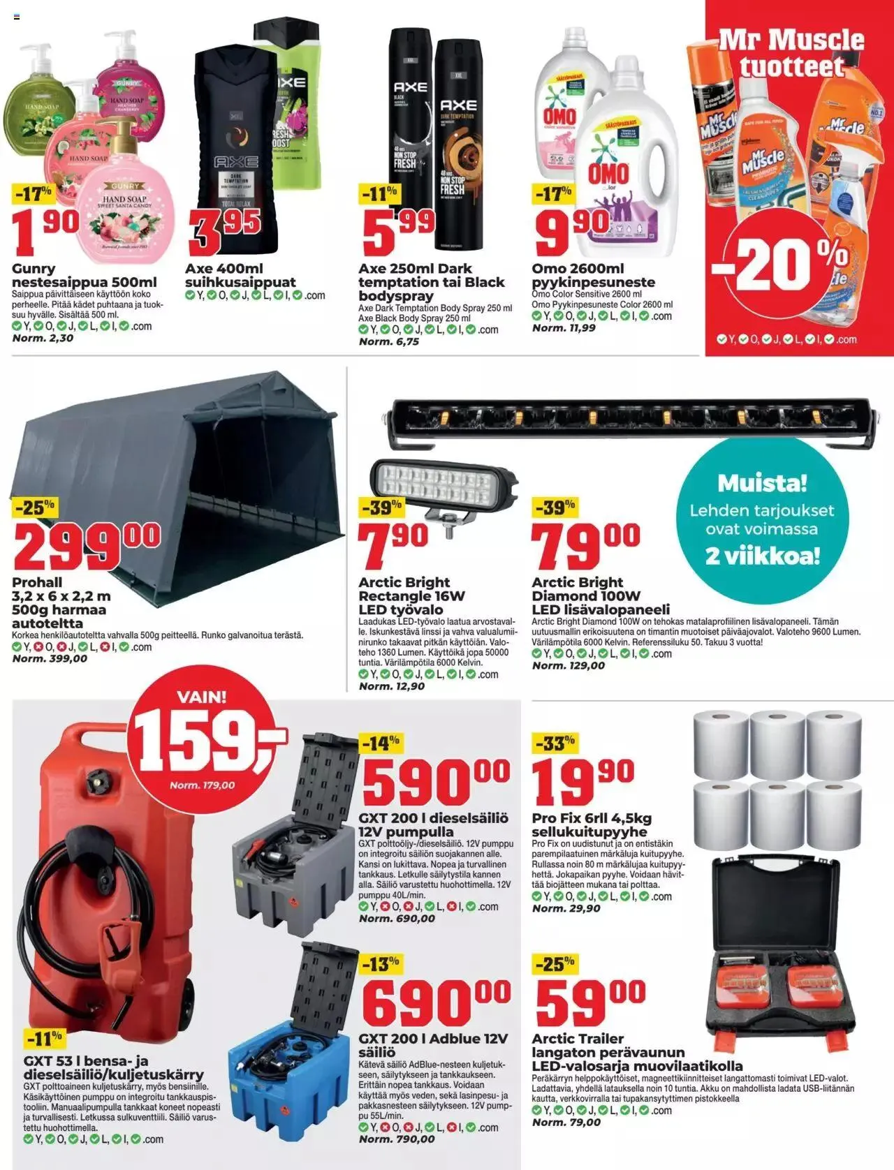 Kärkkäinen tarjoukset - Keski-Pohjanmaan painos voimassa alkaen 16. elokuuta - 29. elokuuta 2023 - Tarjouslehti sivu 15