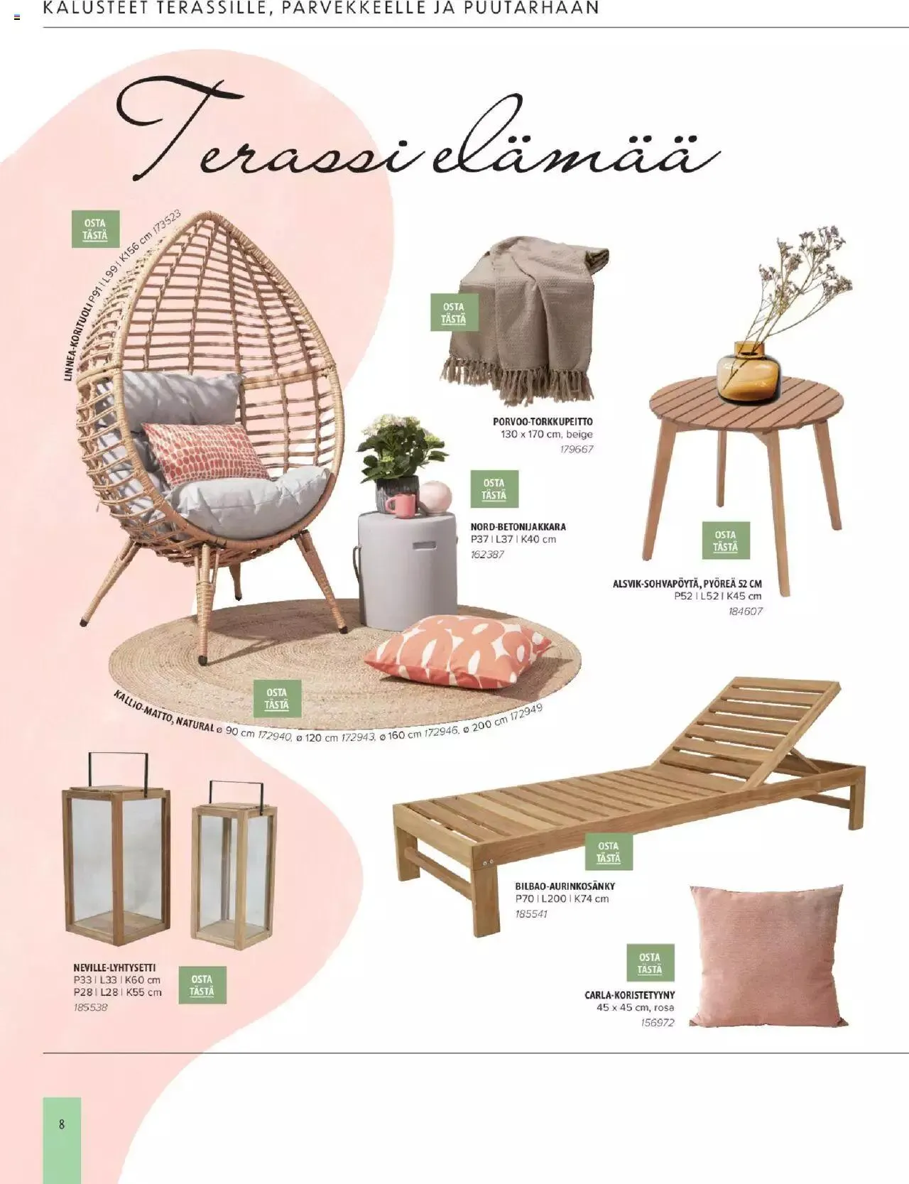 Masku - Kesäkalustekuvasto 2023 voimassa alkaen 10. huhtikuuta - 31. joulukuuta 2023 - Tarjouslehti sivu 8