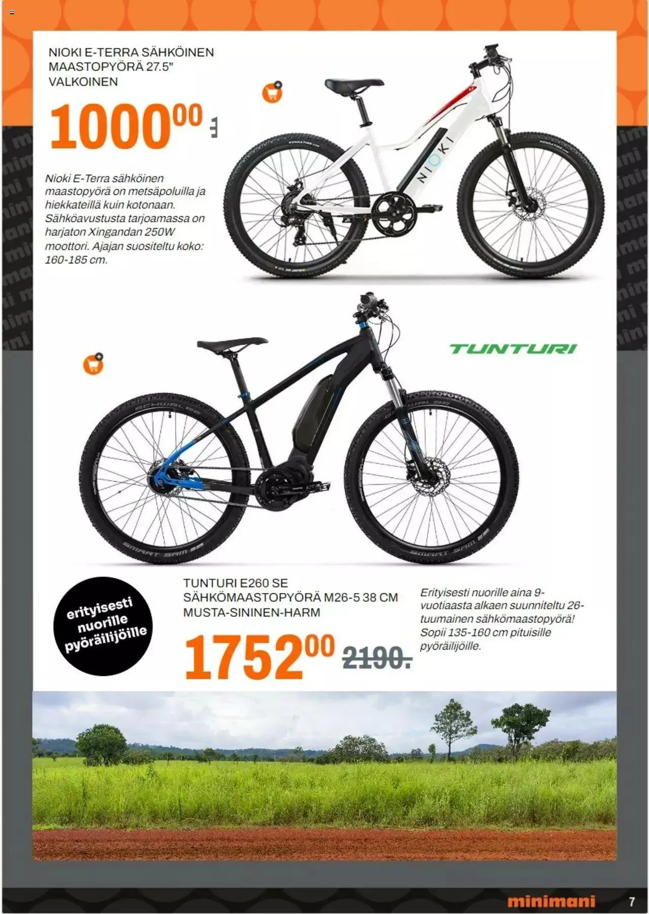 Minimani - Pyöräilykuvasto voimassa alkaen 28. elokuuta - 31. joulukuuta 2023 - Tarjouslehti sivu 7