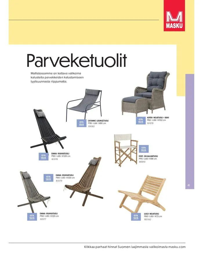 Kesa 2024 voimassa alkaen 20. maaliskuuta - 31. elokuuta 2024 - Tarjouslehti sivu 45