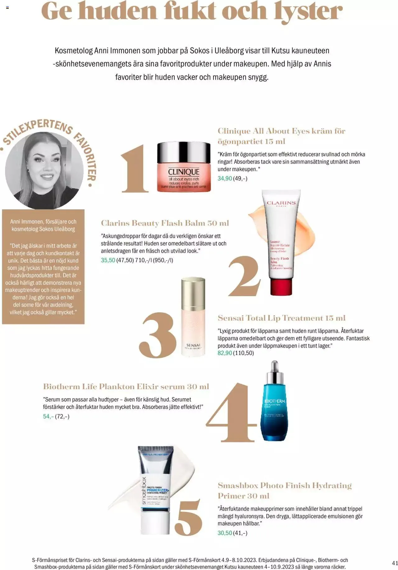 Sokos - Sokos kuvasto ruotsi syyskuu 2023 voimassa alkaen 4. syyskuuta - 8. lokakuuta 2023 - Tarjouslehti sivu 41