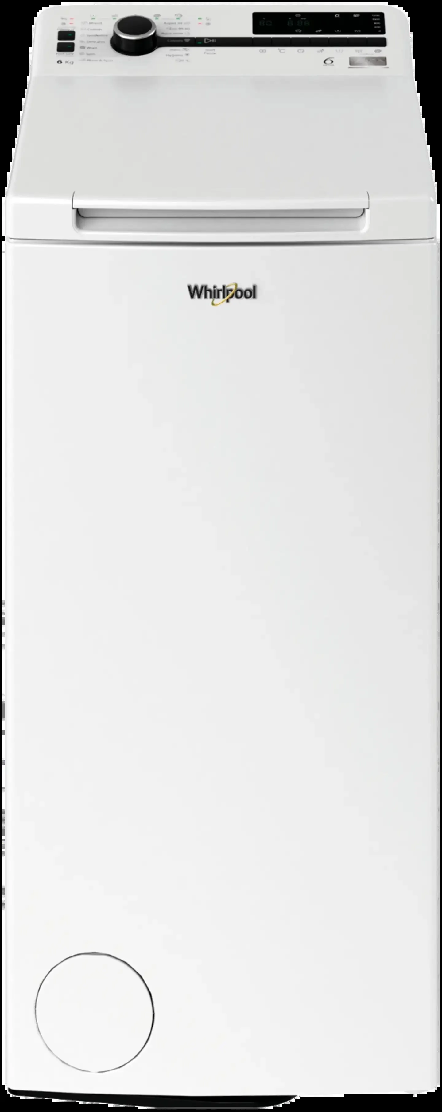 Whirlpool päältä täytettävä pyykinpesukone TDLRBX 6252BS EU 6kg valkoinen
