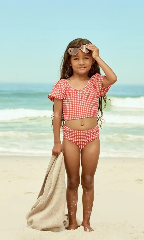 Bikinit gingham -kuviolla