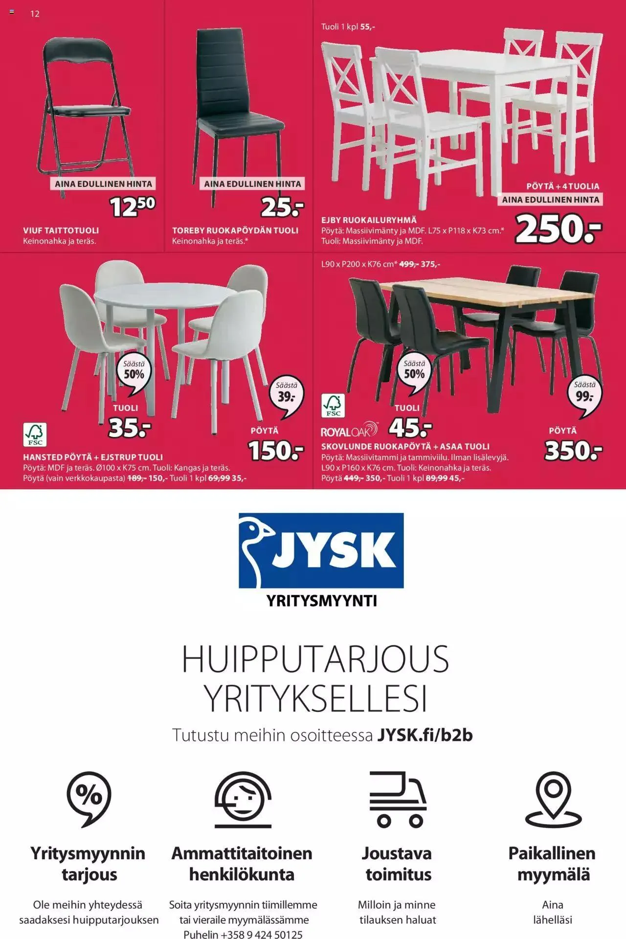 JYSK tarjoukset voimassa alkaen 1. heinäkuuta - 31. joulukuuta 2024 - Tarjouslehti sivu 12